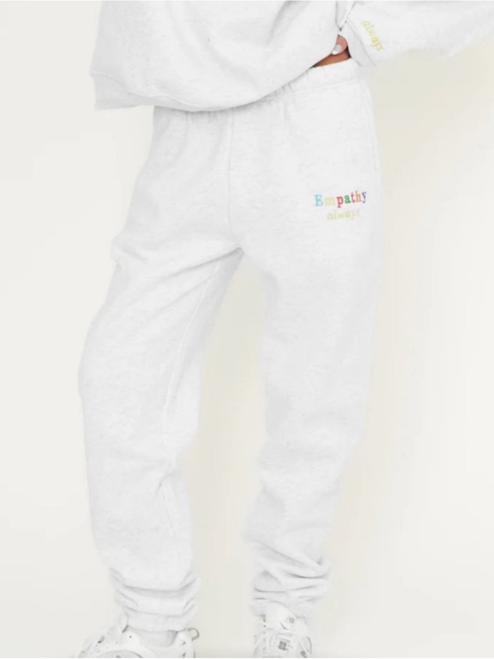The Mayfair Group Empathy Always Grey Jogger Sweatpants Size M/L